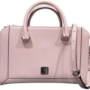 MCM Nuovo Leather Tote CHALK pink